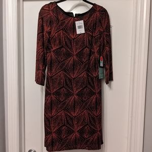 NWT red and black glittery dress sz 8